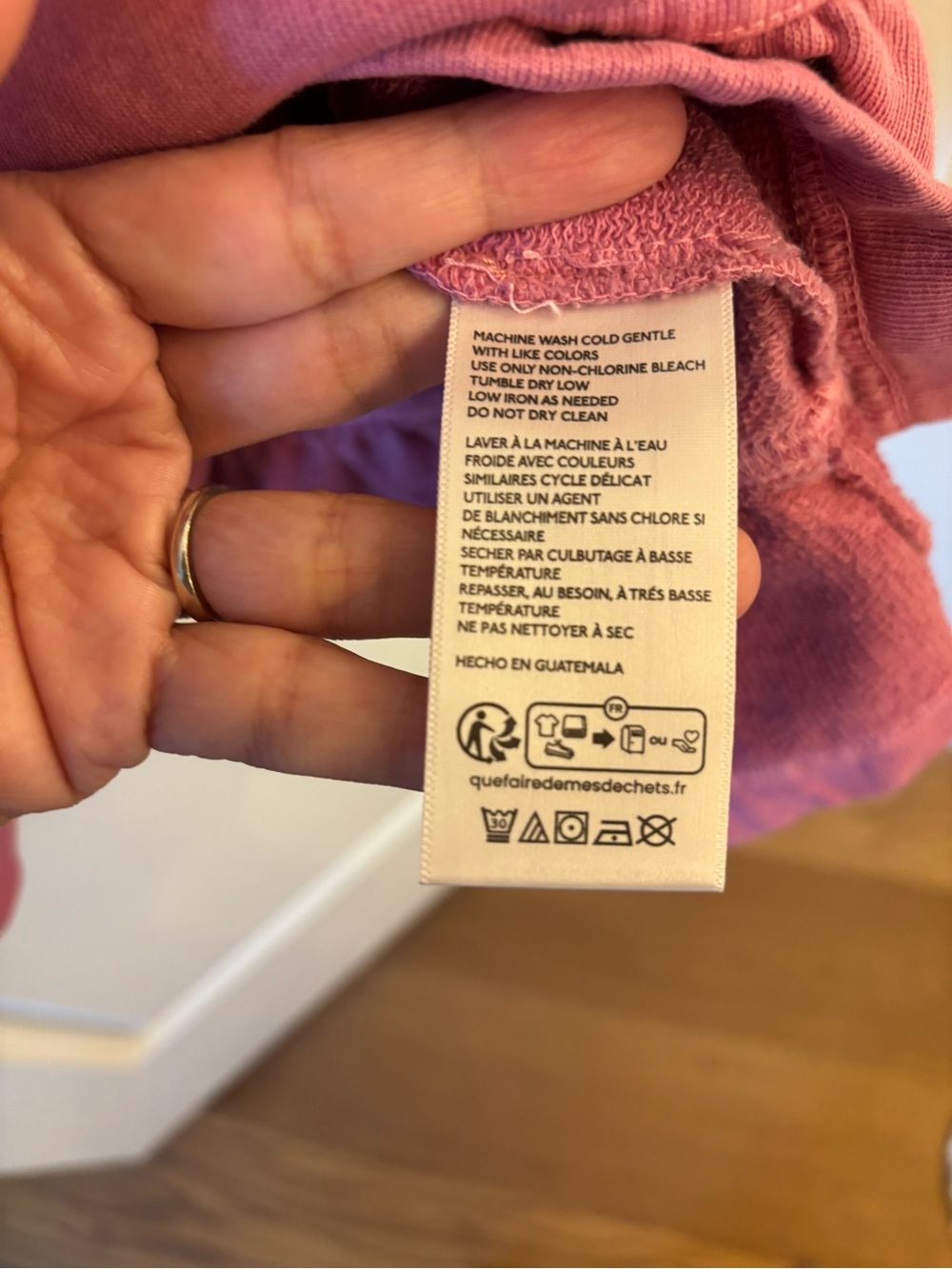 Pilcro Rose-Pink Ruffle-Hem Hoodie Pullover (NWOT) - Picture 7 of 8